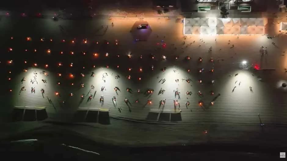 襄陽洛山海辺月光焚き火祭り